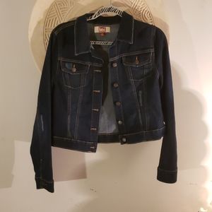 Iei  indigo distressed jean jacket
